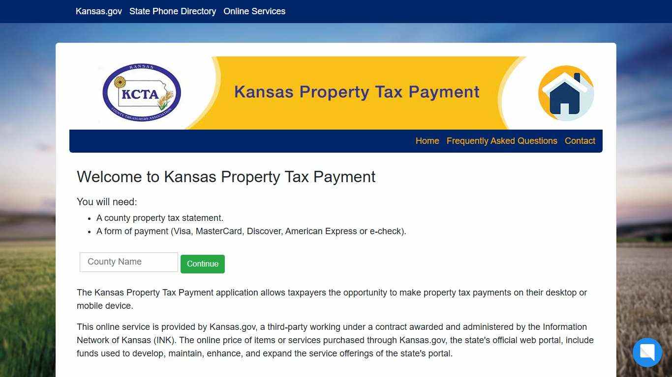 Kansas Property Tax Payment